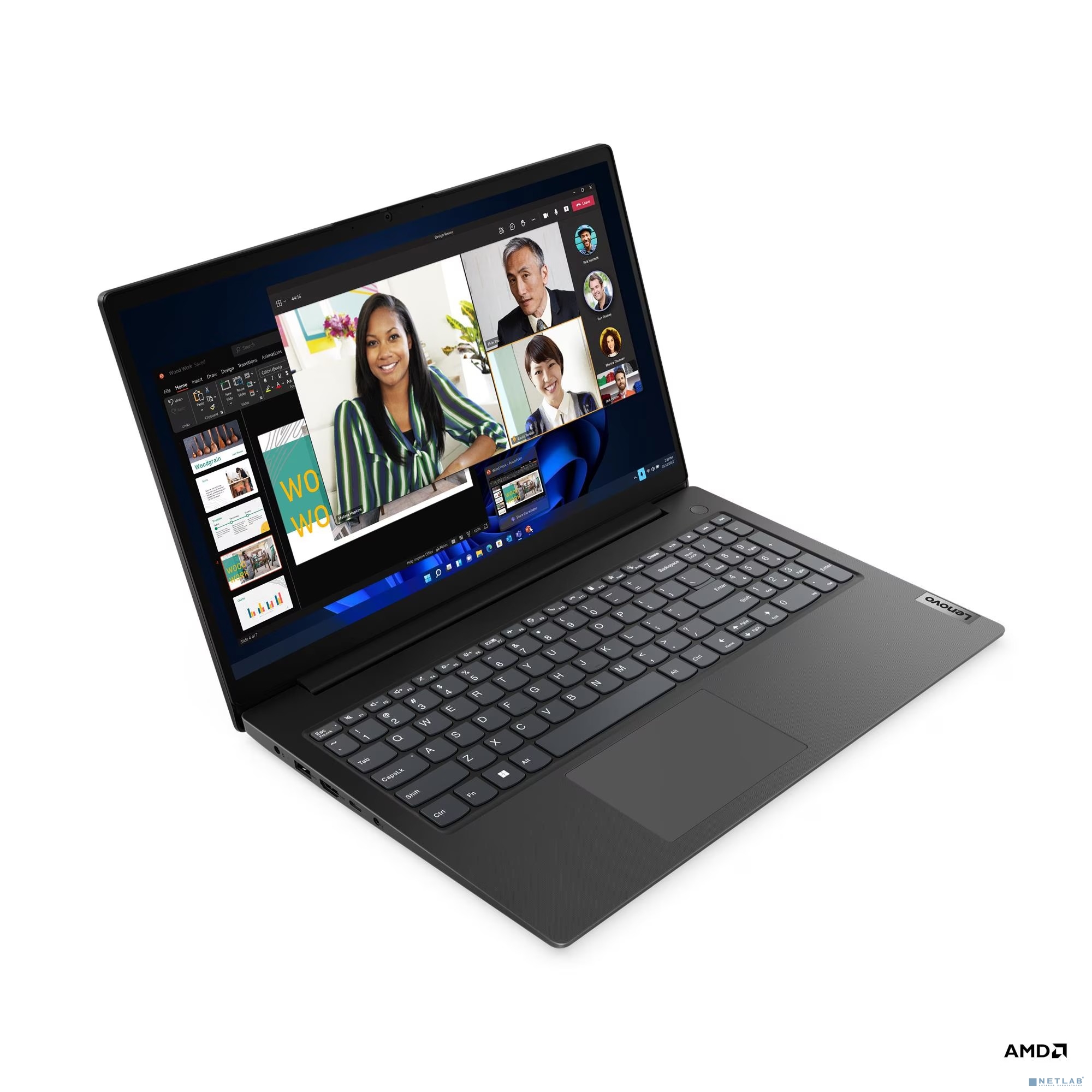 Lenovo V15 G4 AMN (КЛАВ.РУС.ГРАВ.) Business Black 15.6"